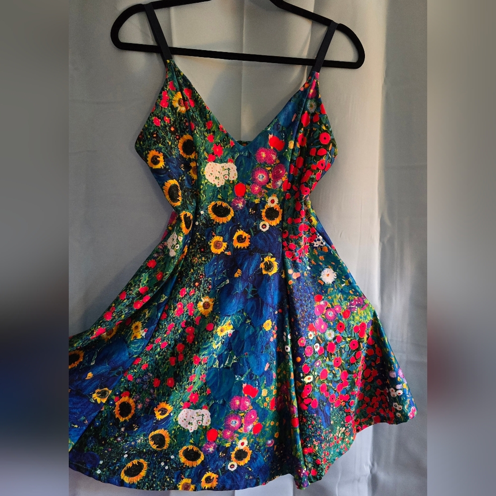 Blackmilk Klimt Collage Strappy Mini Dress - Large
